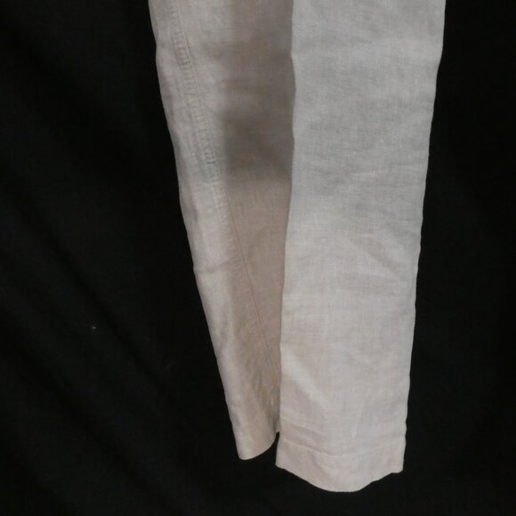 Y2K | OLD NAVY SURPLUS CO. | 36 x 30 | Classic Beige Linen Straight Leg Pants - Picture 8 of 16